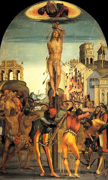 Luca Signorelli Martyrdom of St Sebastian oil painting picture